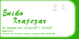 eniko krajczar business card